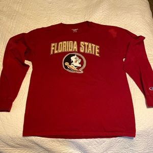 Champion men’s long sleeve T-shirt, FSU Seminoles.